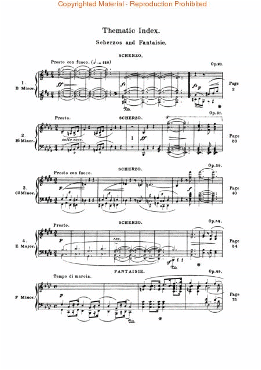 Scherzi; Fantasy in F Minor Piano Solo scores gallery preview page 2