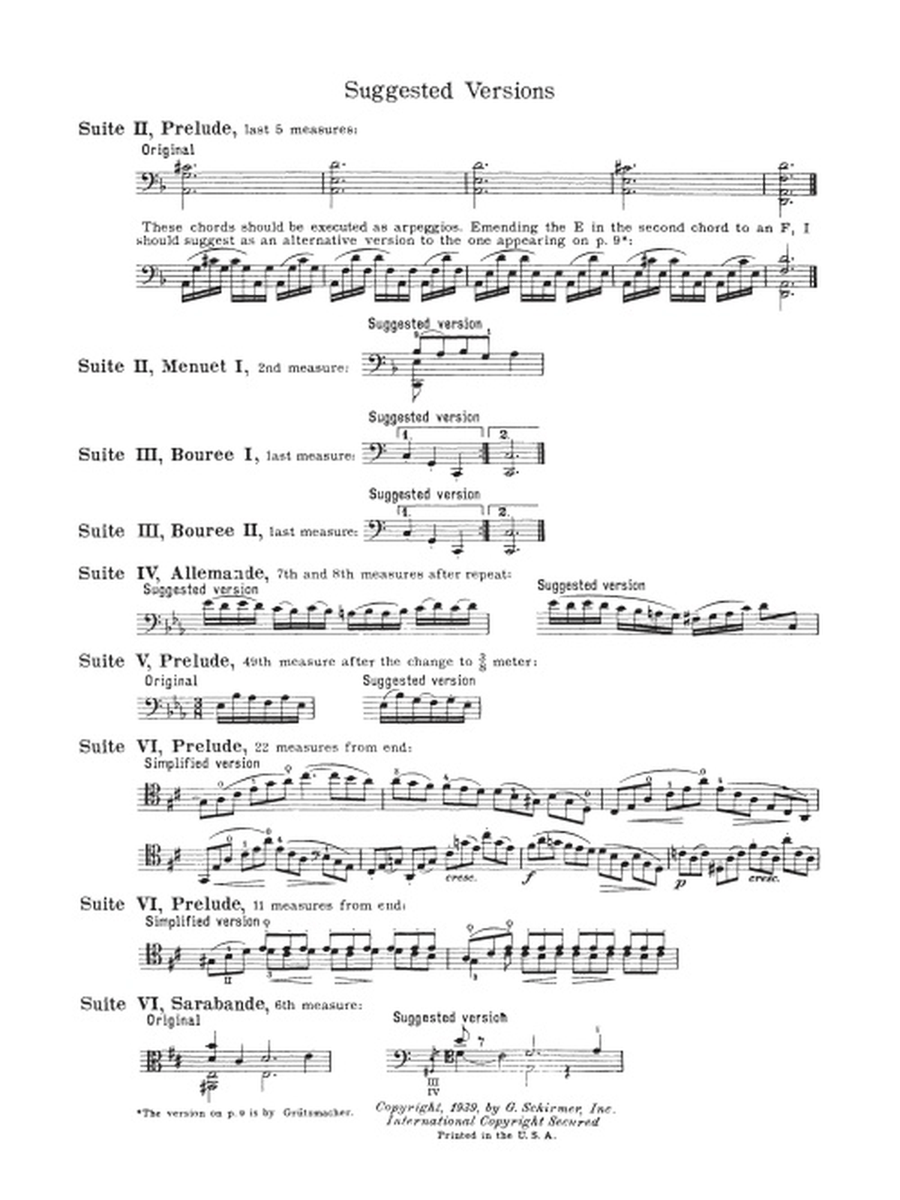 6 Suites Cello Solo scores gallery preview page 4