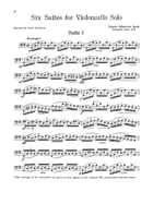 6 Suites Cello Solo scores gallery preview page 5