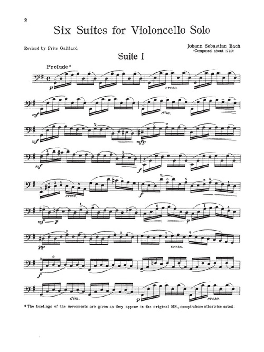 6 Suites Cello Solo scores gallery preview page 5
