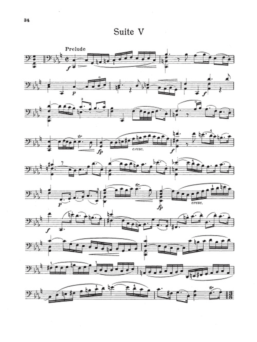 6 Suites Cello Solo scores gallery preview page 7