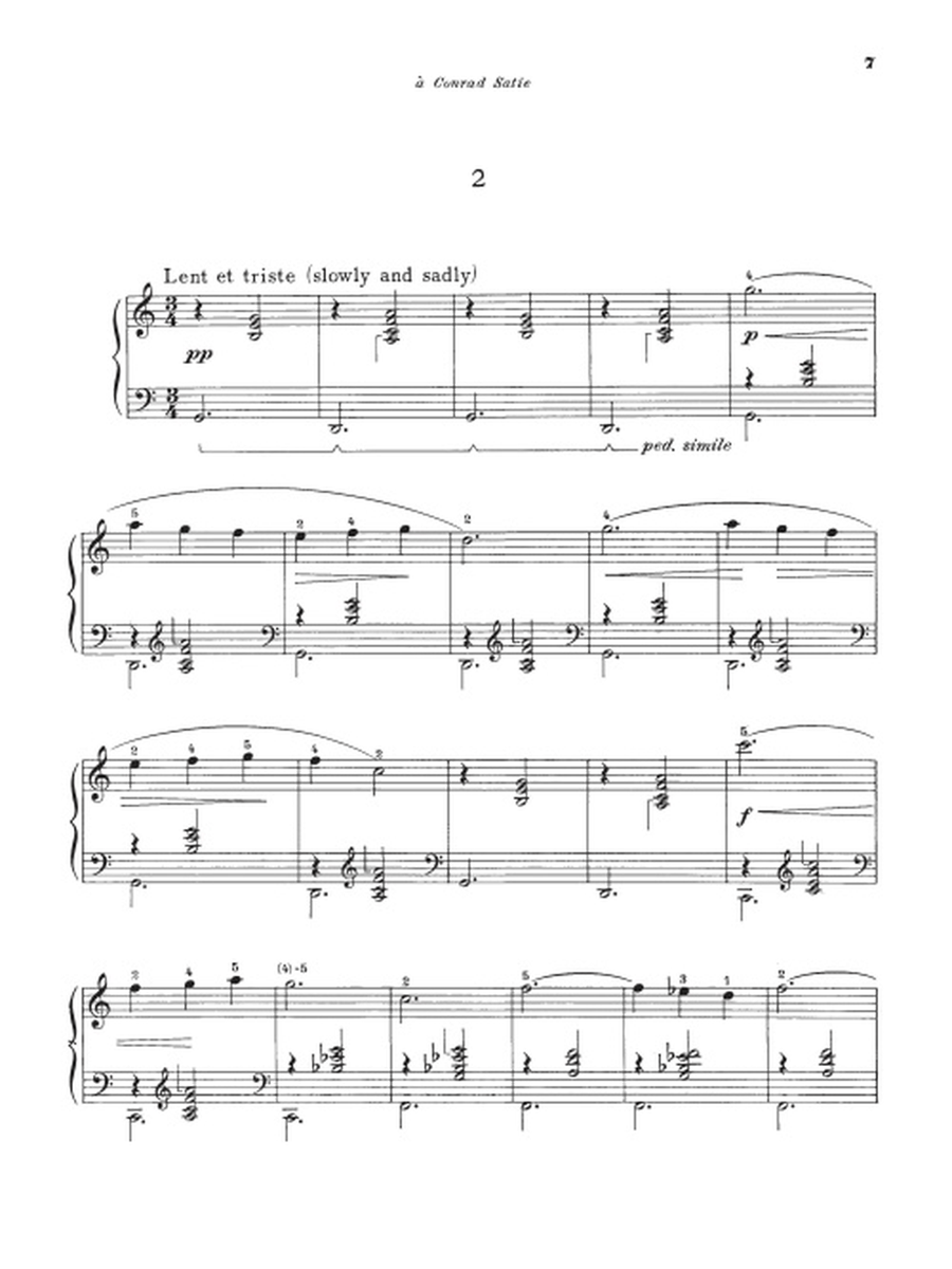 3 Gymnopédies Piano Solo scores gallery preview page 4