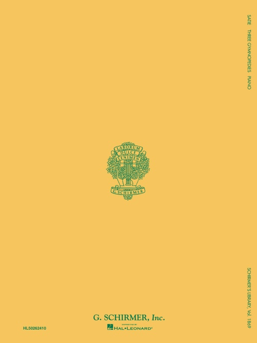 3 Gymnopédies Piano Solo scores gallery preview page 5