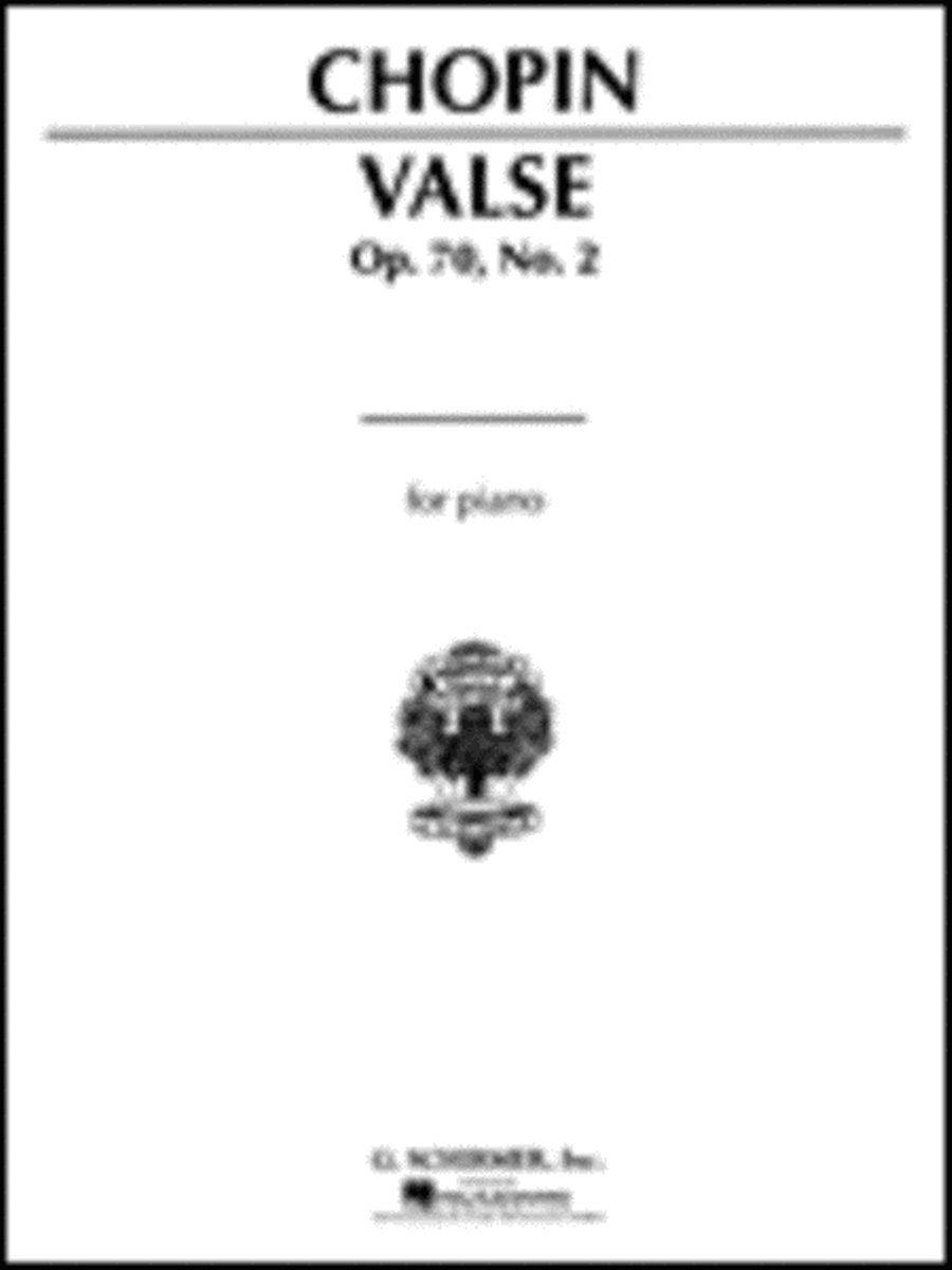Waltz, Op. 70, No. 2 in F Minor Piano Solo scores gallery preview page 1