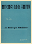 Remember Thee Vo/Pno
