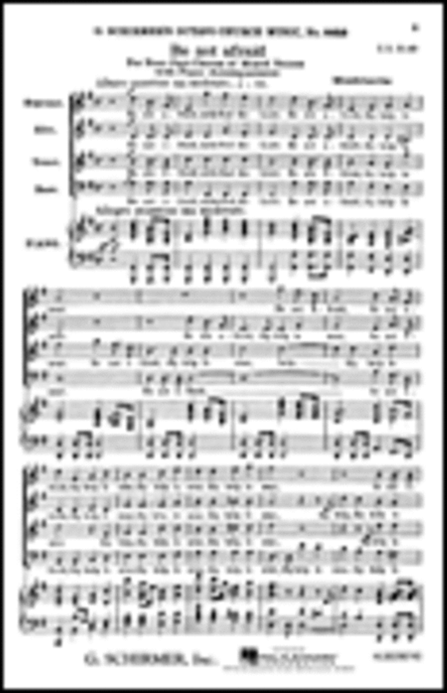 Be Not Afraid Be Not Afraid 4-Part scores gallery preview page 1