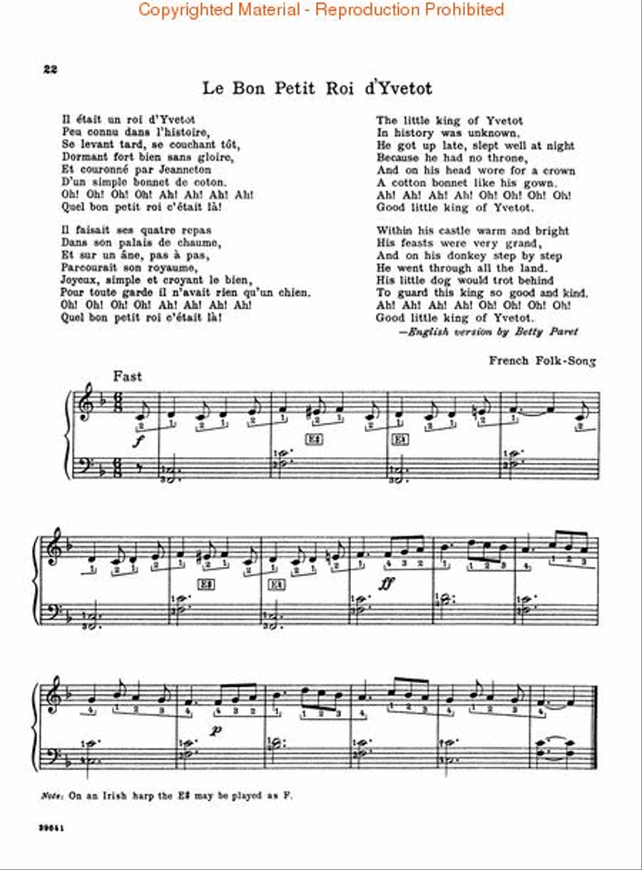 First Harp Book First Harp Book Harp scores gallery preview page 4