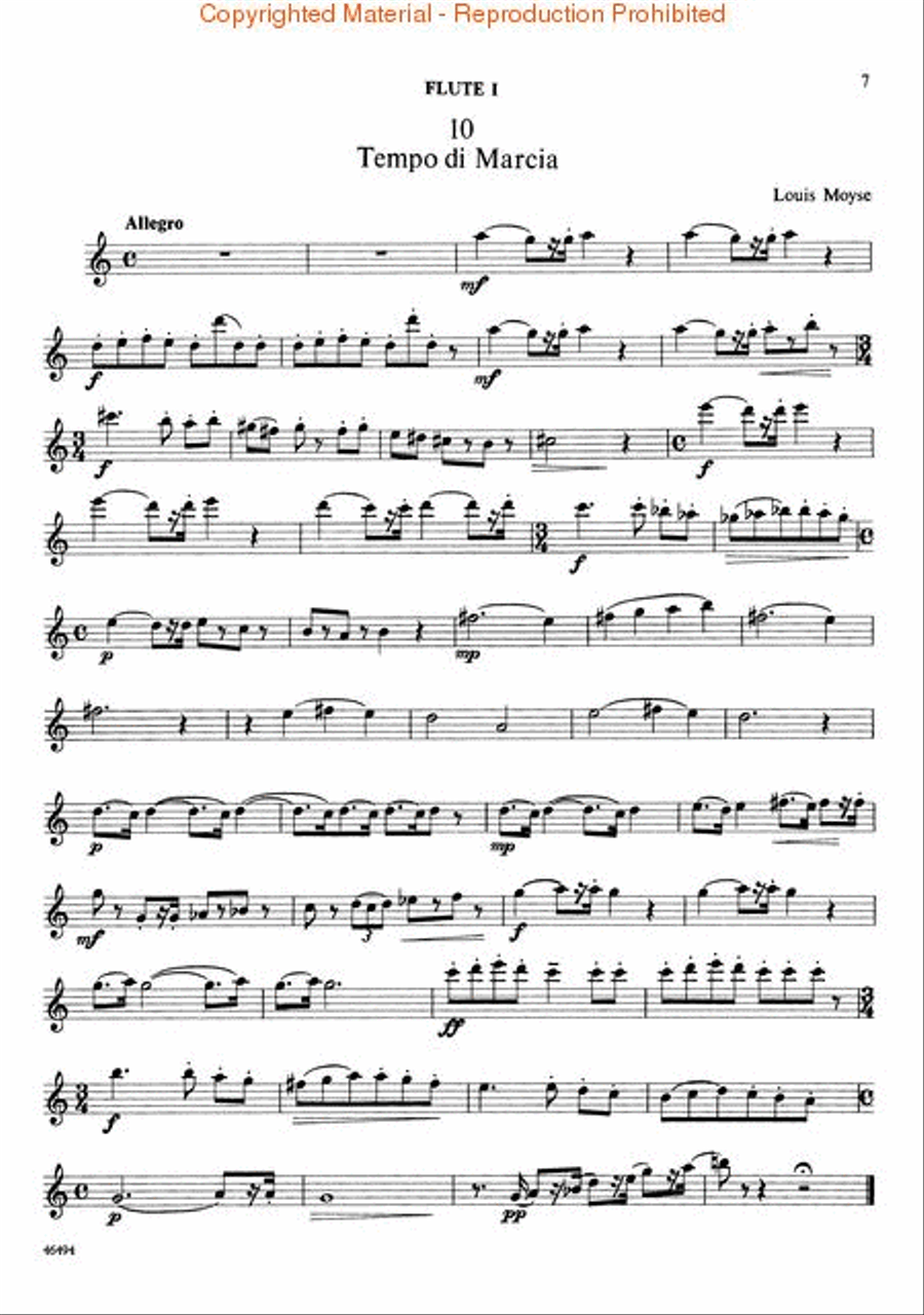 Forty Short Duets for Beginner Flutists Flute Solo scores gallery preview page 4