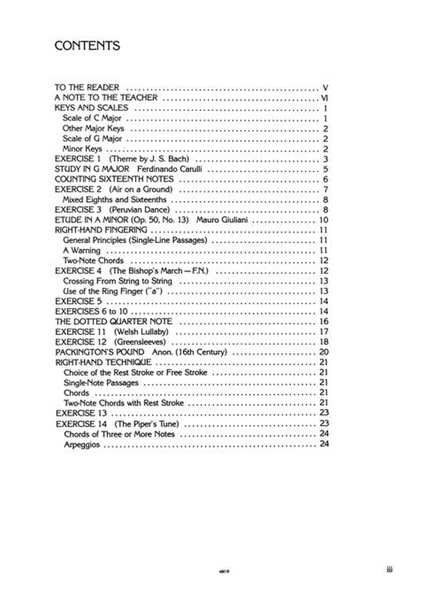 First Book for the Guitar – Part 2 Acoustic Guitar scores gallery preview page 3