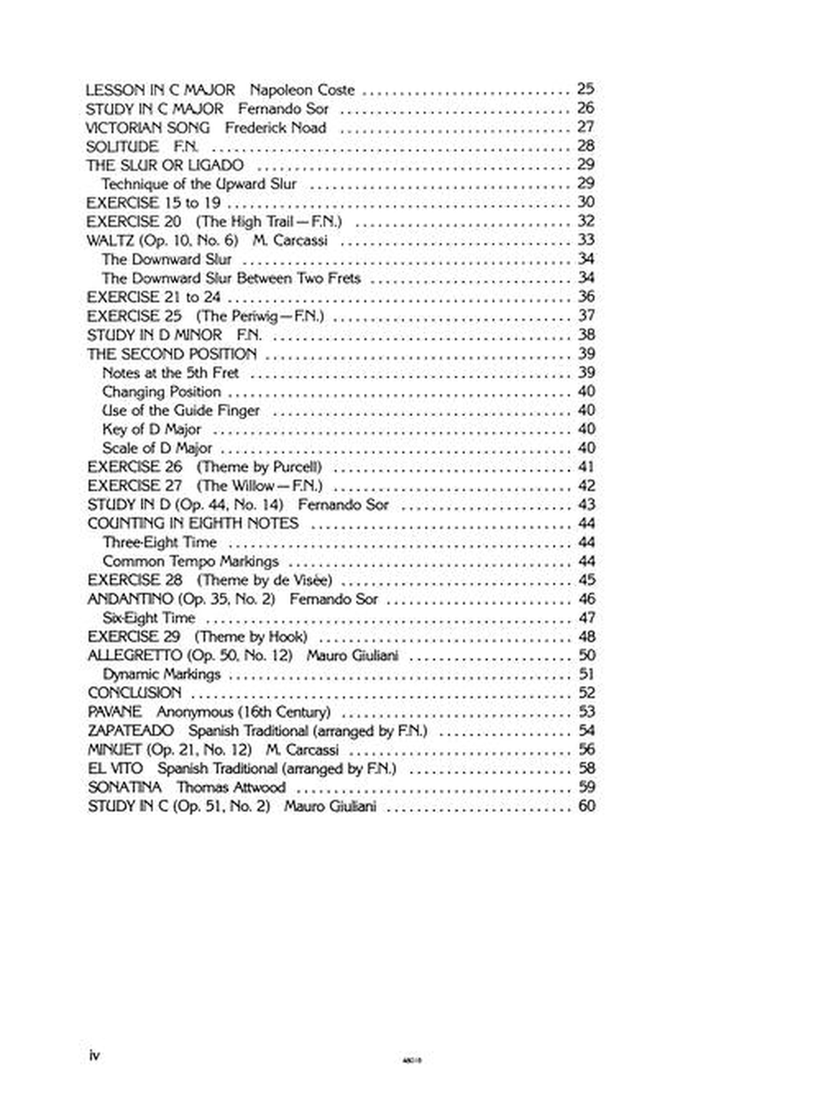 First Book for the Guitar – Part 2 Acoustic Guitar scores gallery preview page 4