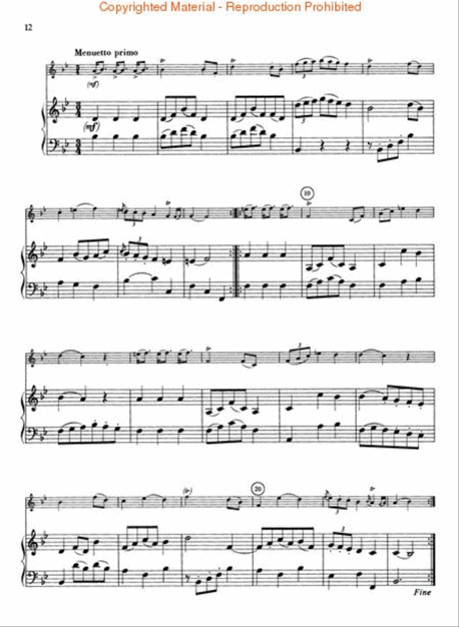 Six Sonatas, KV 10-15 Six Sonatas, KV 10-15 Flute Solo scores gallery preview page 3