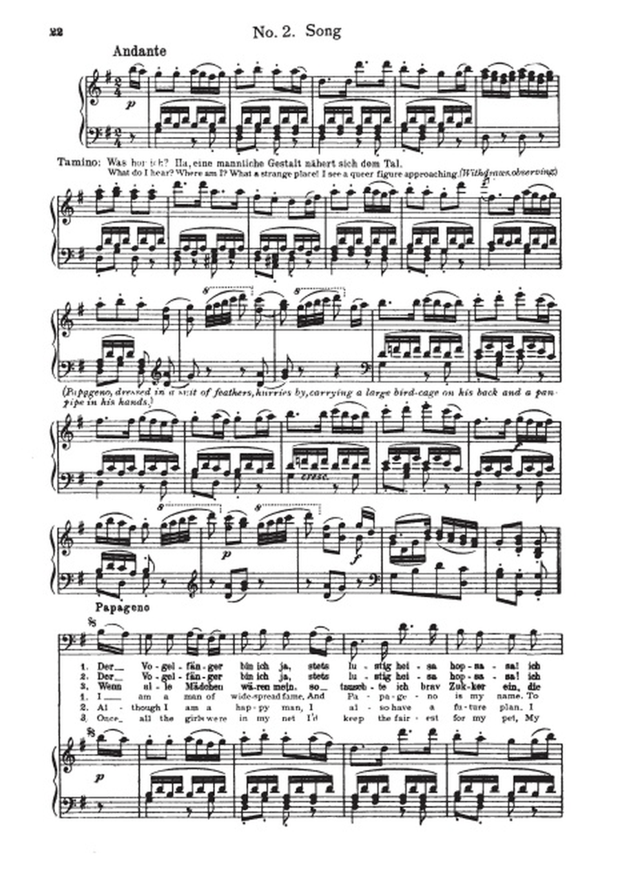 The Magic Flute (Die Zauberflöte) Voice scores gallery preview page 5