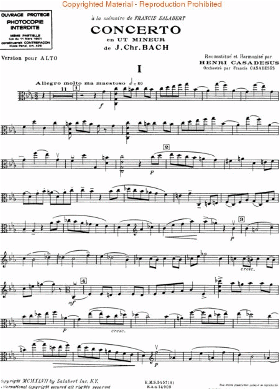 Viola Concerto In C Minor - Viola/Piano Orchestra scores gallery preview page 2