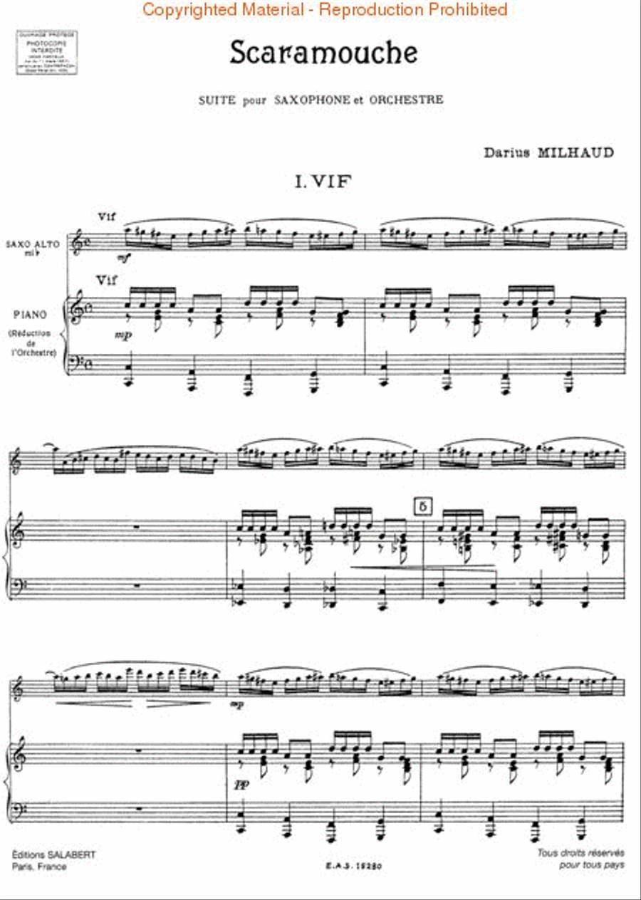 Scaramouche Clarinet Solo scores gallery preview page 3