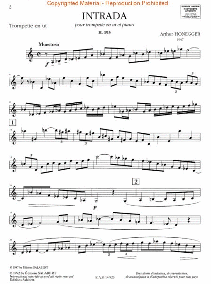 Intrada Trumpet Solo scores gallery preview page 2