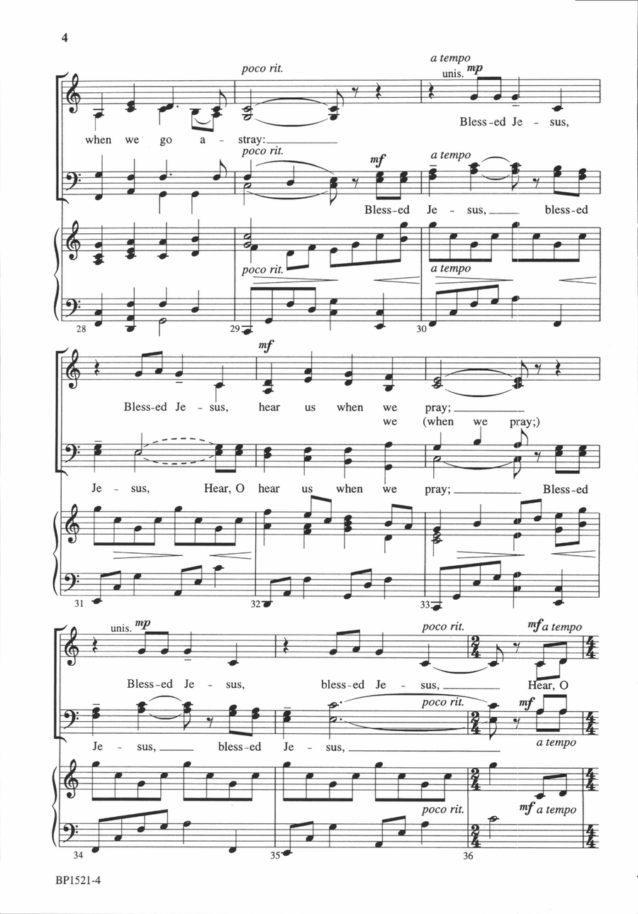 Savior, Like a Shepherd Lead Us - Schwoebel 4-Part scores gallery preview page 5
