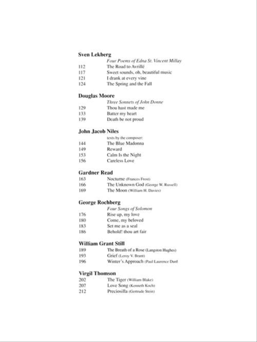 Romantic American Art Songs Voice Solo scores gallery preview page 4