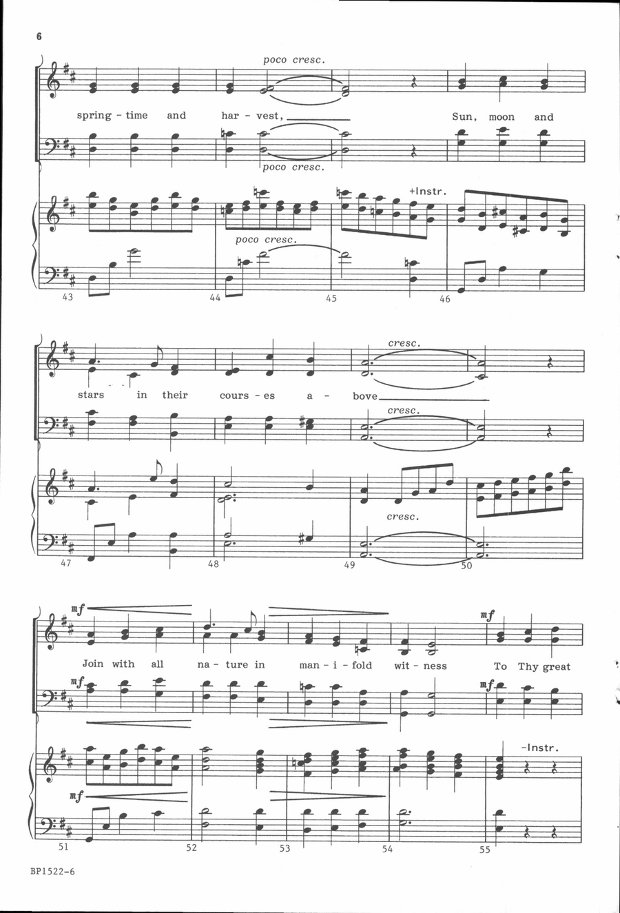 Great Is Thy Faithfulness 4-Part scores gallery preview page 5