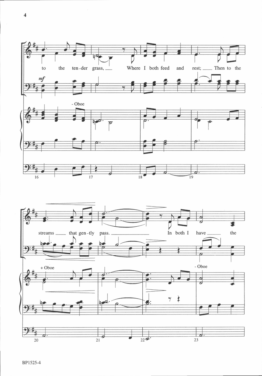 The God of Love My Shepherd Is 4-Part scores gallery preview page 4