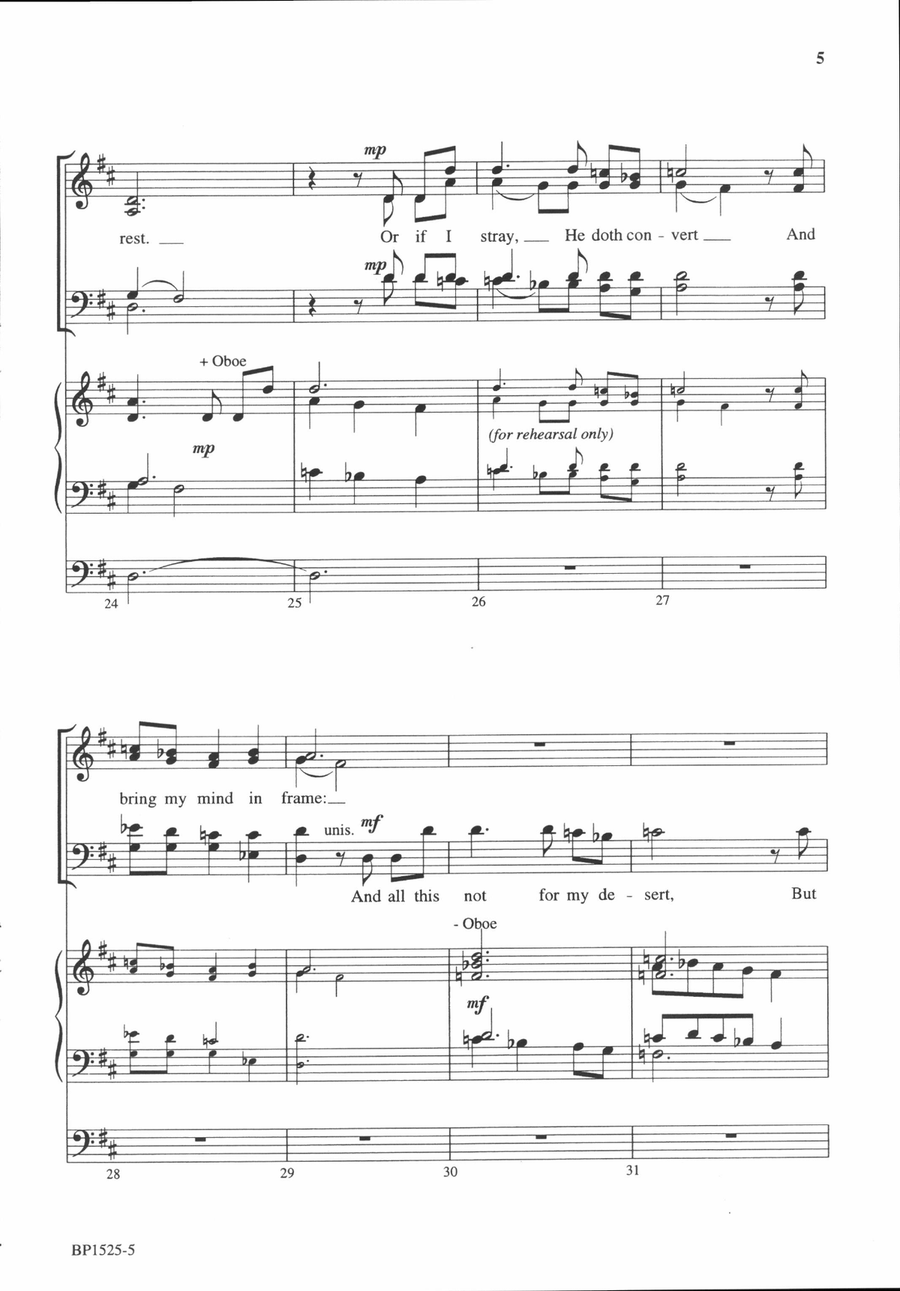 The God of Love My Shepherd Is 4-Part scores gallery preview page 5