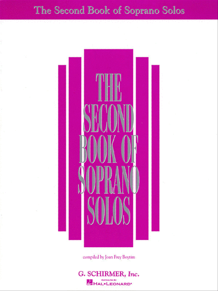 The Second Book of Soprano Solos Soprano Voice scores gallery preview page 1