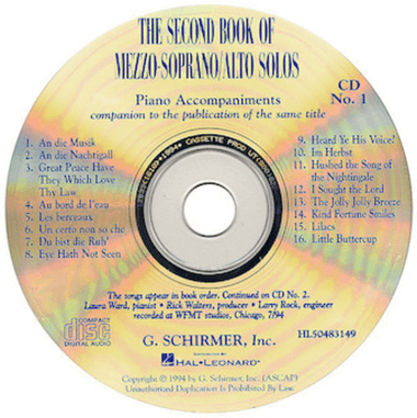 The Second Book of Mezzo-Soprano/Alto Solos