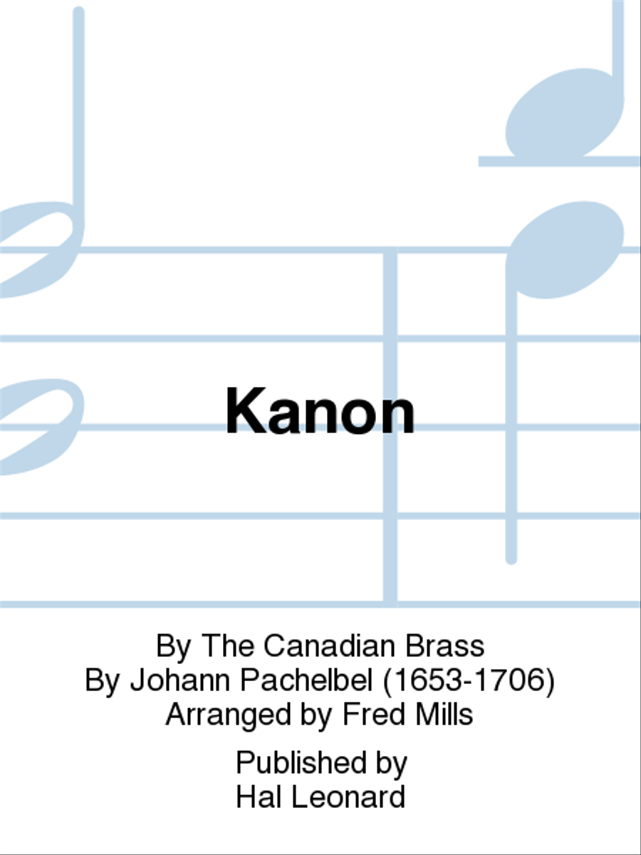 Kanon Kanon Brass Quintet scores gallery preview page 1