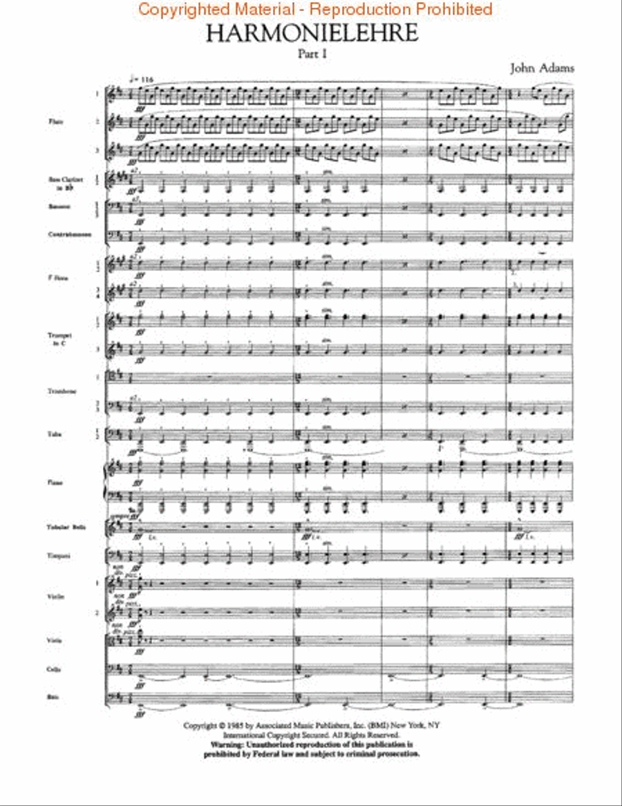 Harmonielehre Orchestra scores gallery preview page 2