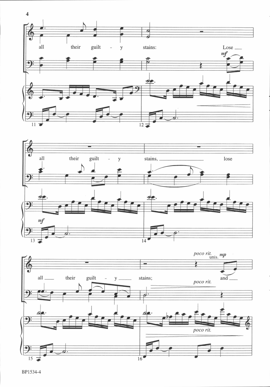 There Is a Fountain - Helvey 4-Part scores gallery preview page 4