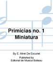 Primicias no. 1 Miniatura