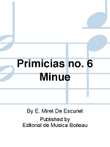 Primicias no. 6 Minue
