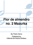 Flor de almendro no. 2 Mazurka