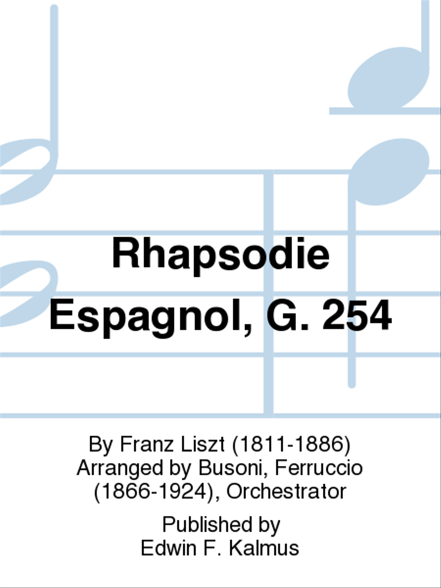 Rhapsodie Espagnol, G. 254 Piano Solo scores gallery preview page 1
