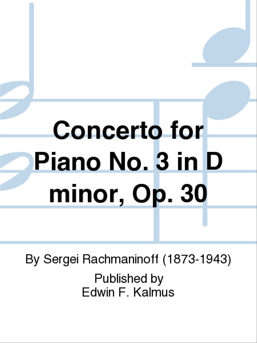 Concerto for Piano No. 3 in D minor, Op. 30 Piano Solo scores gallery preview page 1