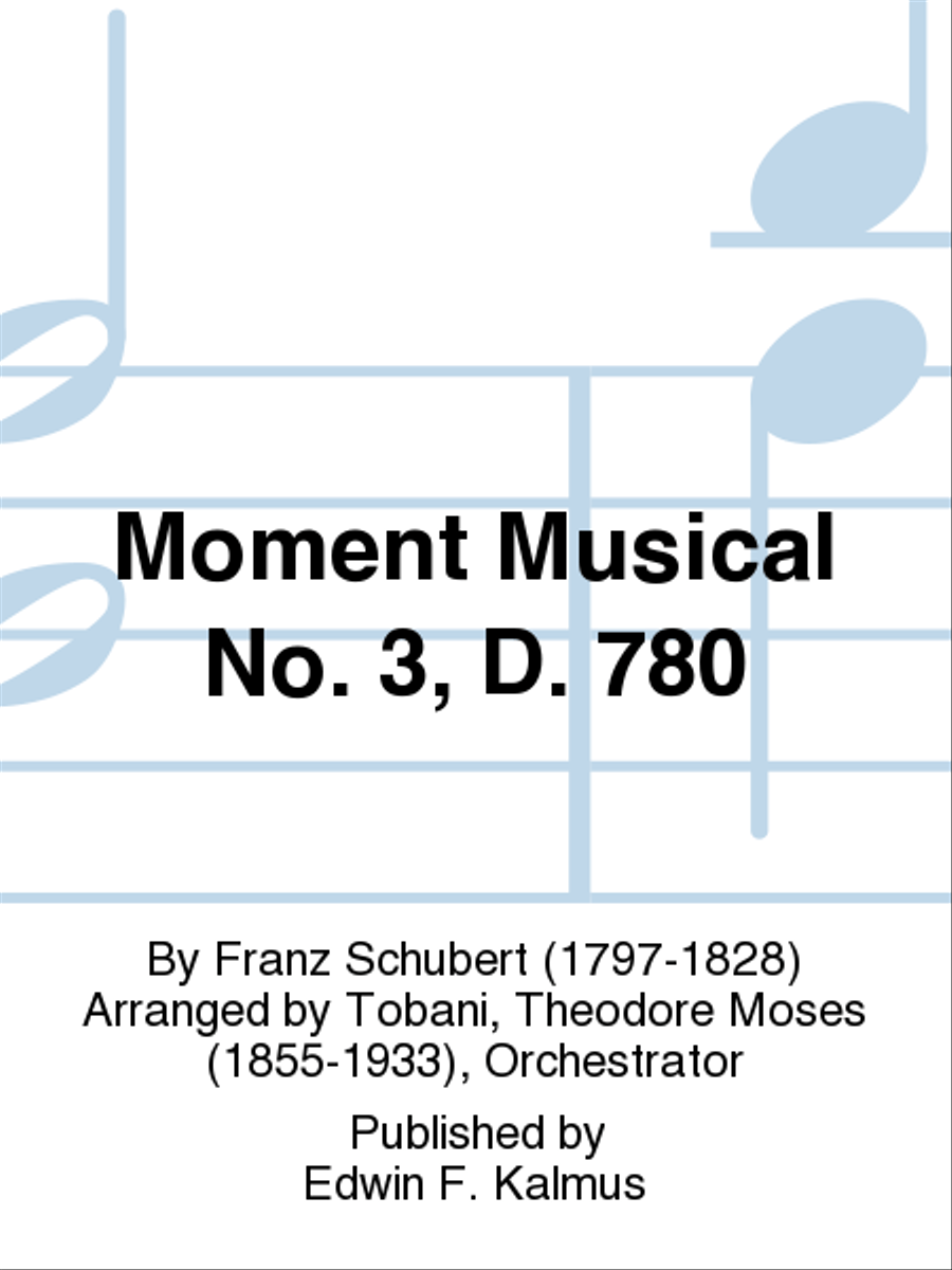 Moment Musical No. 3, D. 780 Set of Parts scores gallery preview page 1