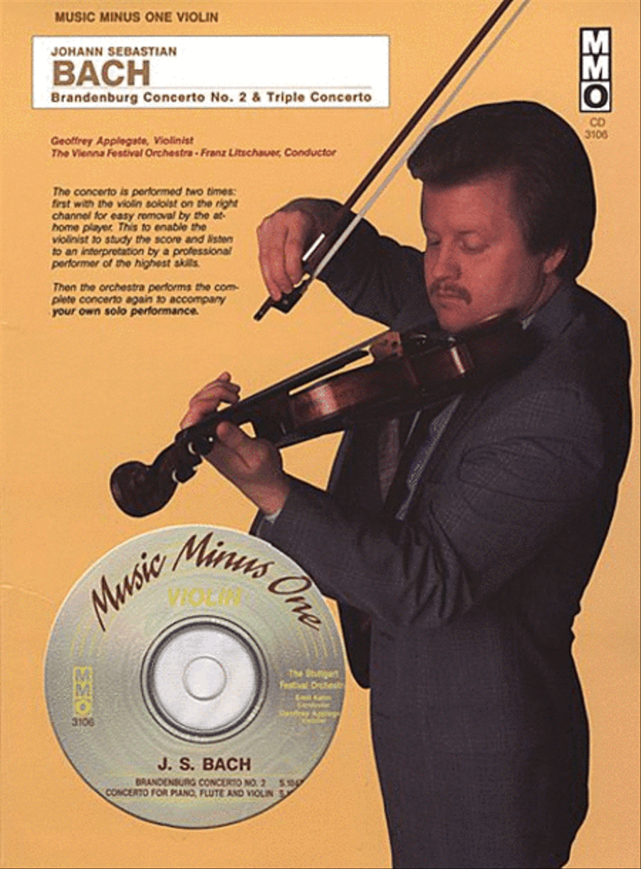 J.S. Bach - Brandenburg Concerto No. 2 & Triple Concerto in A Minor Violin Solo scores gallery preview page 1
