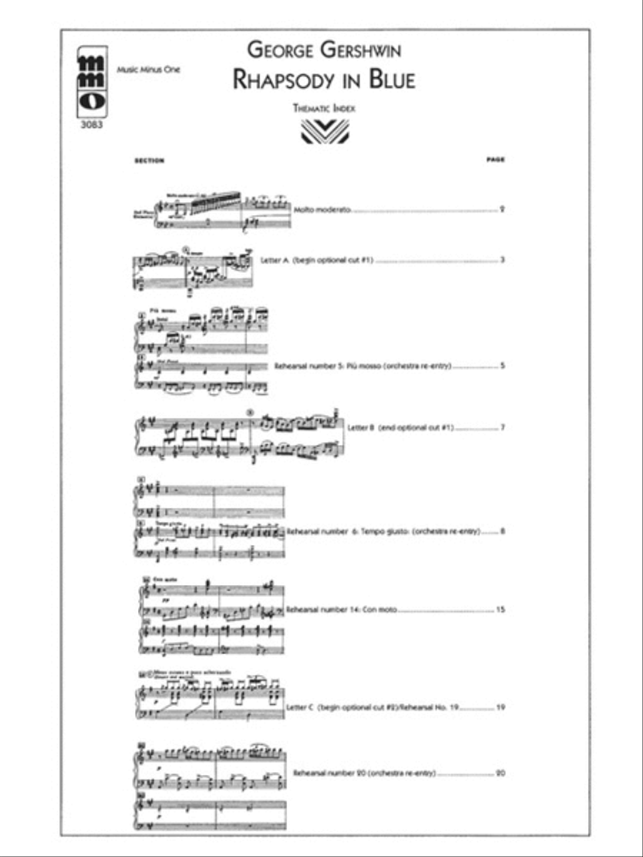 Gershwin – Rhapsody in Blue Piano scores gallery preview page 2