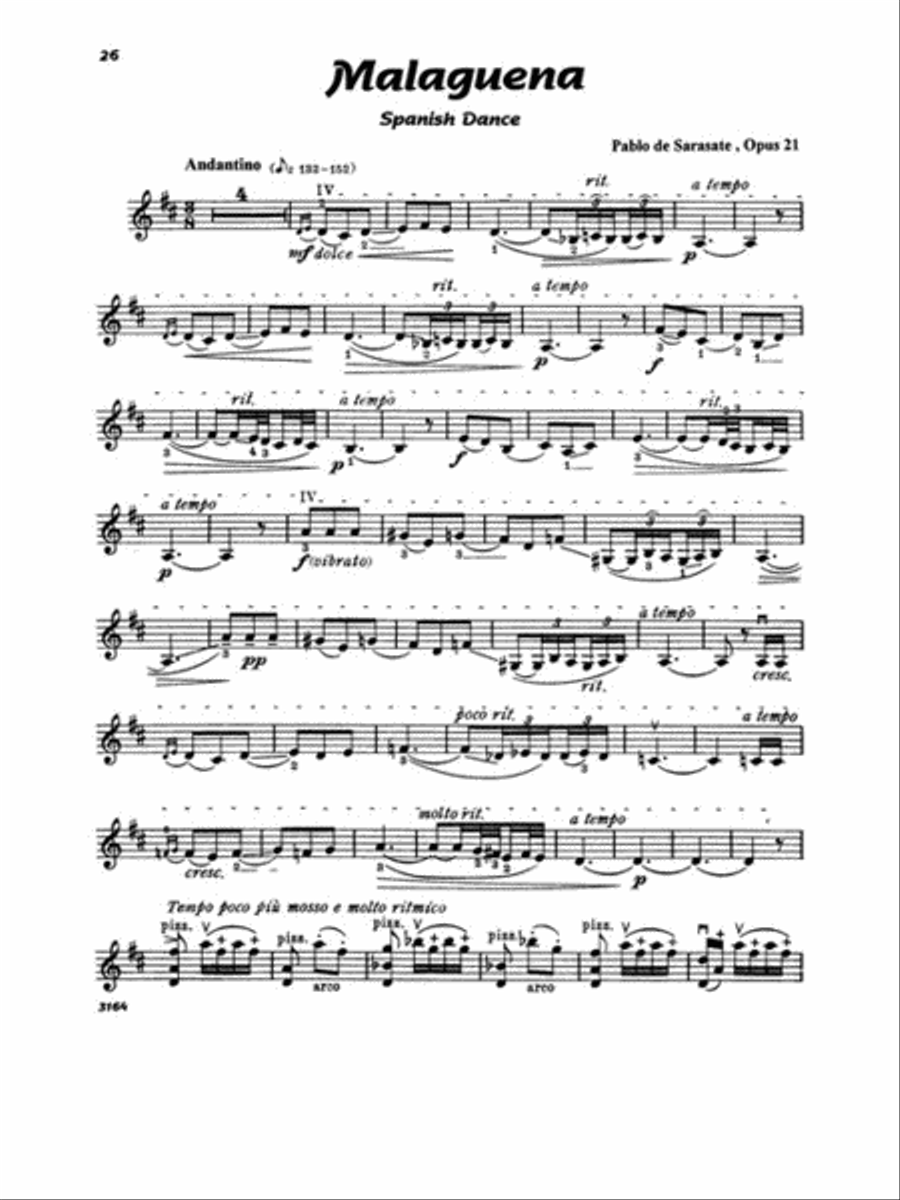 Jascha Heifetz – Favorite Encores Violin Solo scores gallery preview page 4