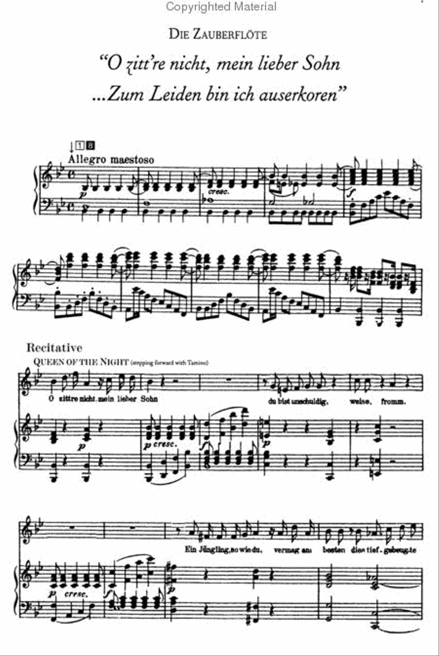 Mozart - Opera Arias for Soprano And Orchestra, Vol. 2 Voice Solo scores gallery preview page 2