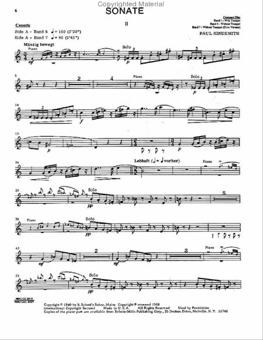 Advanced Trumpet Solos - Volume III Trumpet Solo scores gallery preview page 2