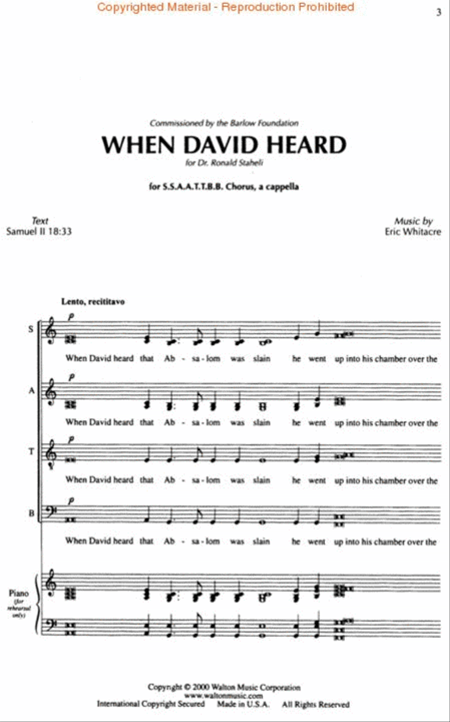When David Heard - SSAATTBB SSAATTBB scores gallery preview page 2