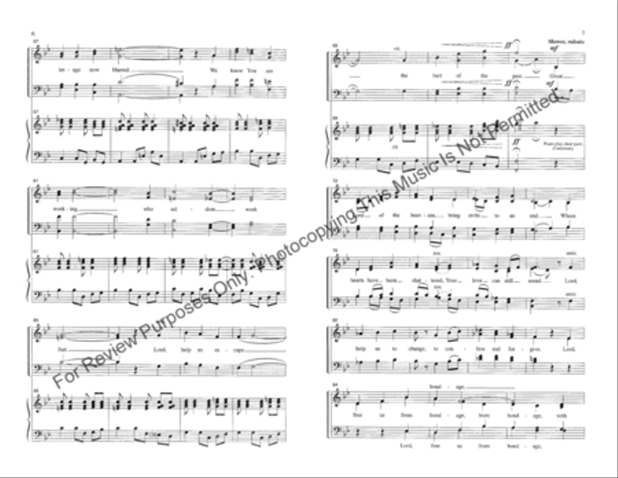 Great Lord of the Heavens 4-Part scores gallery preview page 4