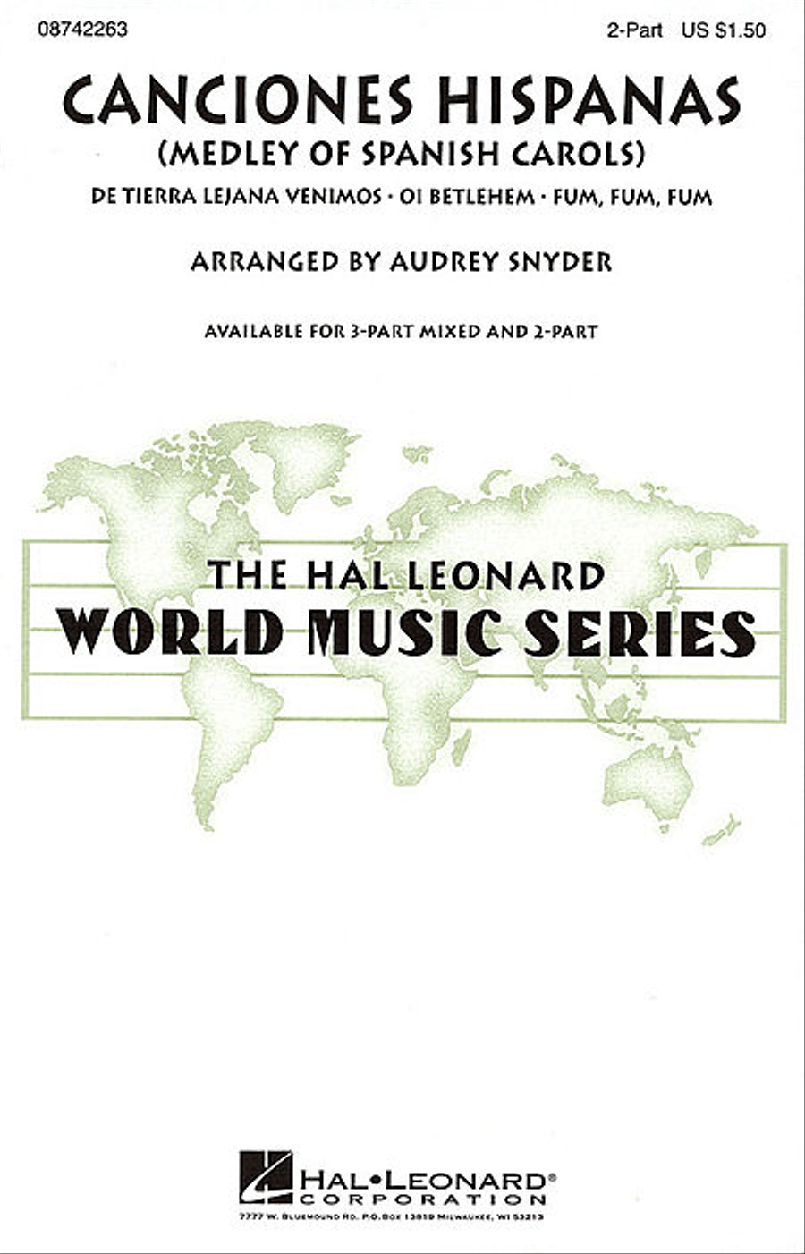 Canciones Hispanas Canciones Hispanas 3-Part scores gallery preview page 1