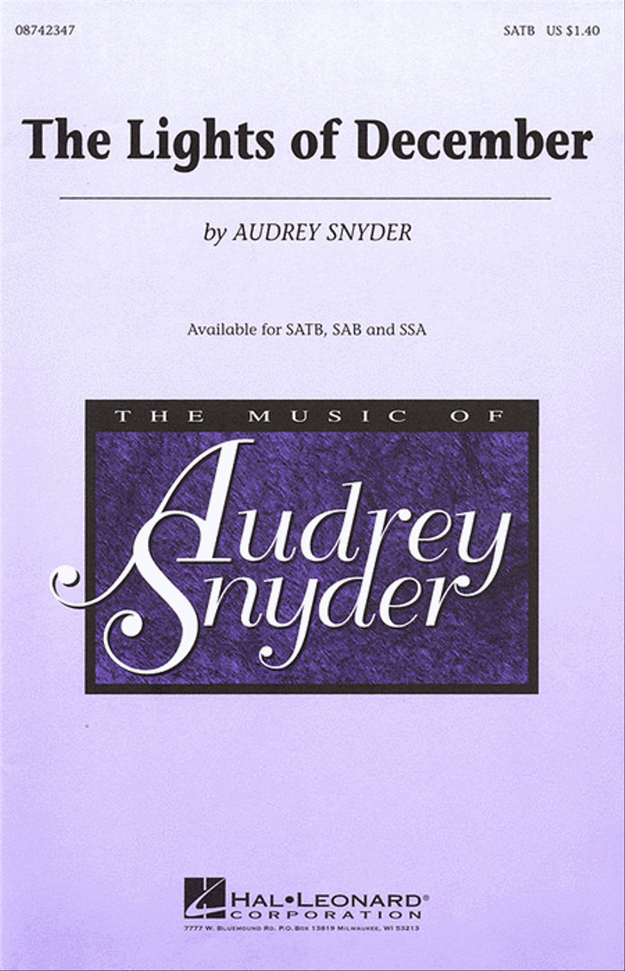 The Lights of December The Lights of December 4-Part scores gallery preview page 1