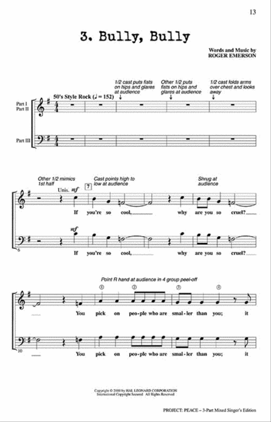 Project: Peace - 2 Part Teacher's Edition Choir scores gallery preview page 3