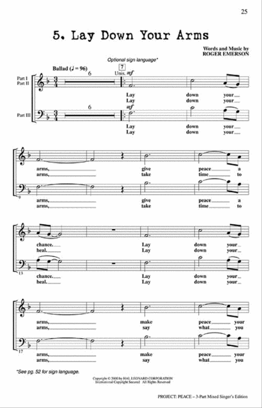 Project: Peace - 2 Part Teacher's Edition Choir scores gallery preview page 5