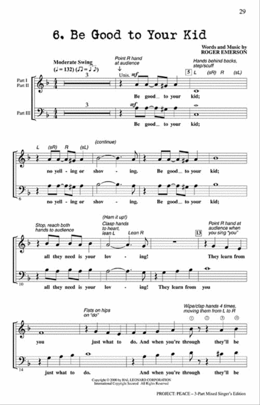 Project: Peace - 2 Part Teacher's Edition Choir scores gallery preview page 6