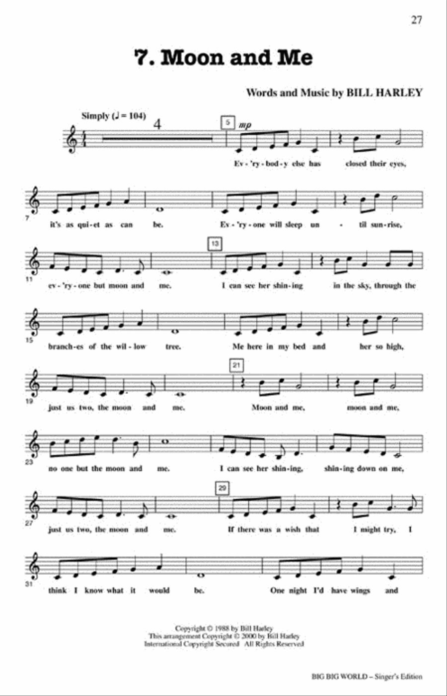 Big Big World - Preview CD (CD only) Choir scores gallery preview page 6