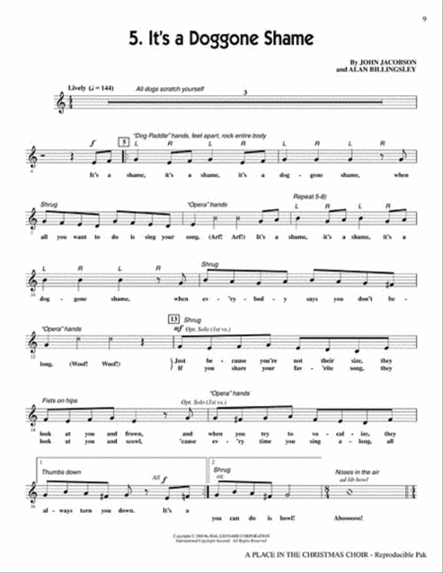 A Place in the Christmas Choir - Preview CD (CD only) Choir scores gallery preview page 4
