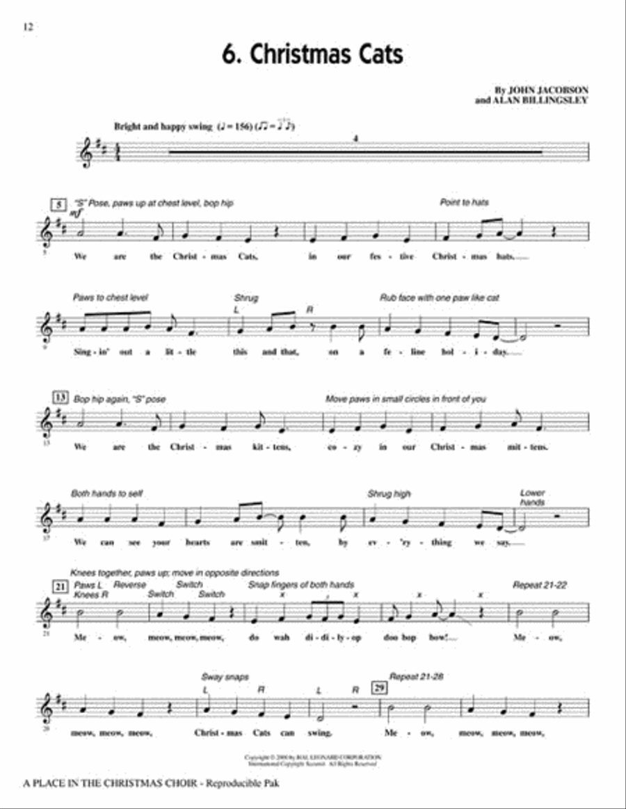 A Place in the Christmas Choir - Preview CD (CD only) Choir scores gallery preview page 5